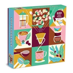 Galison MARISOL ORTEGA Coffeeology 500 Piece Jigsaw Puzzle